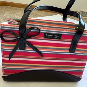 Kate Spade Striped Multicolor Tote Bag